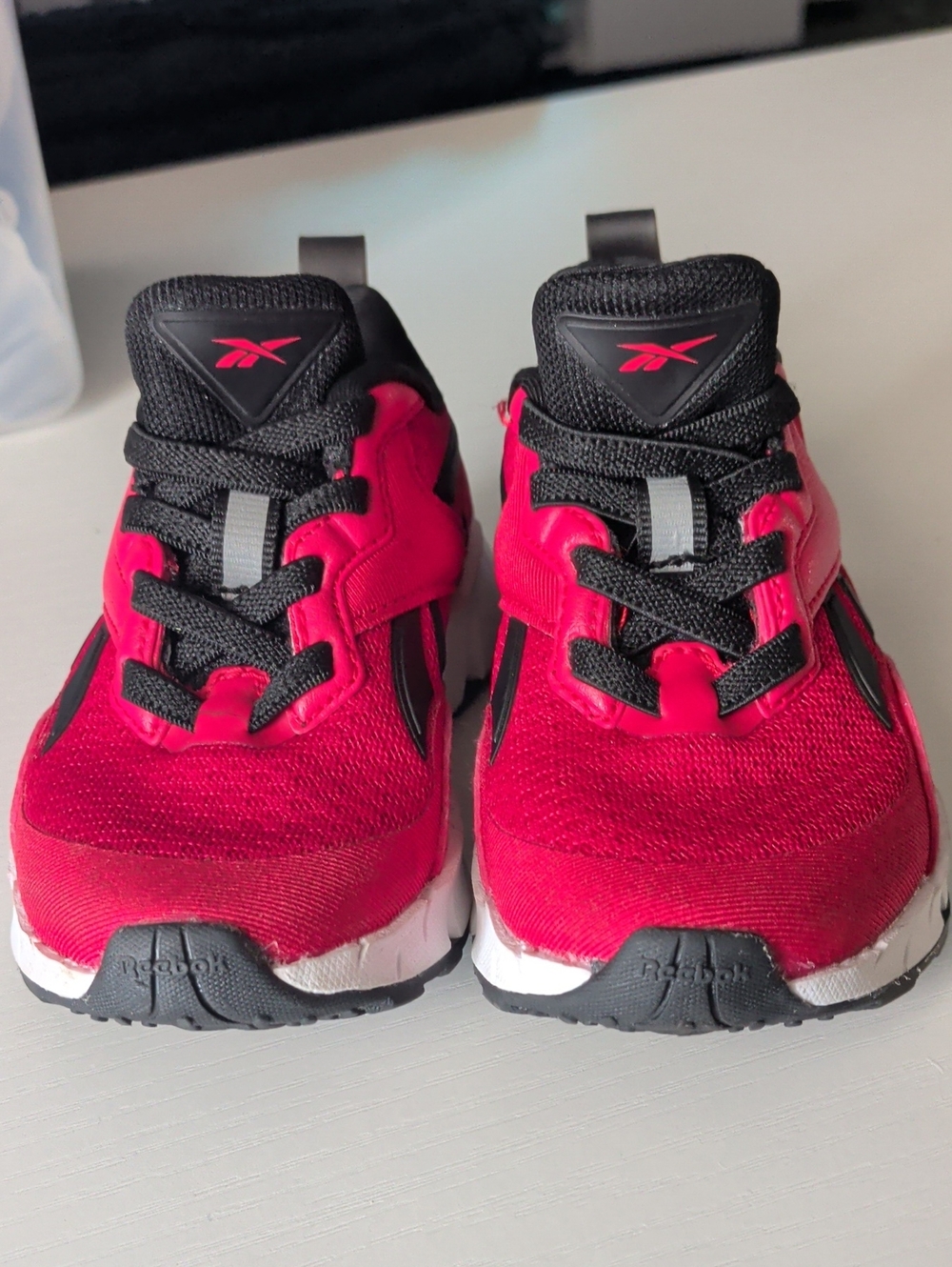 Reebok Kids' Bright Red and Black Athletic Sneakers